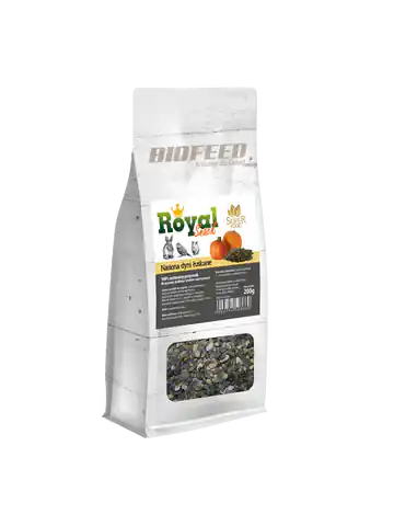 ⁨BIOFEED Royal Snack SuperFood - łuskane nasiona dyni 200g⁩ w sklepie Wasserman.eu