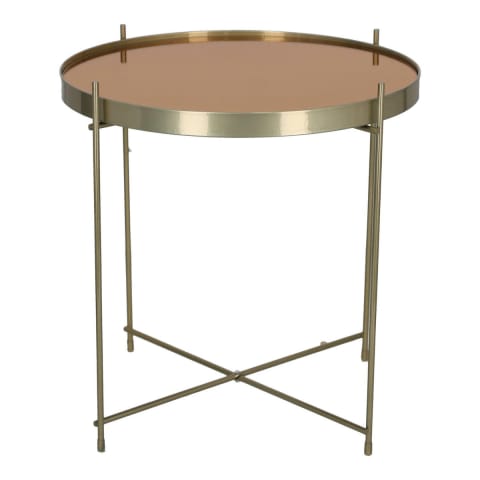 ⁨Stolik kawowy Venezia złoty⁩ w sklepie Wasserman.eu