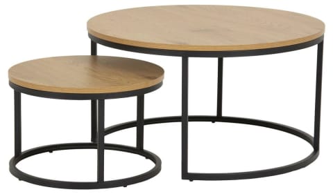 Set of tables Spiro oak at Wasserman.eu