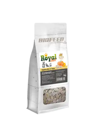 ⁨BIOFEED Royal Snack SuperFood - nasiona dyni w łusce 100g⁩ w sklepie Wasserman.eu