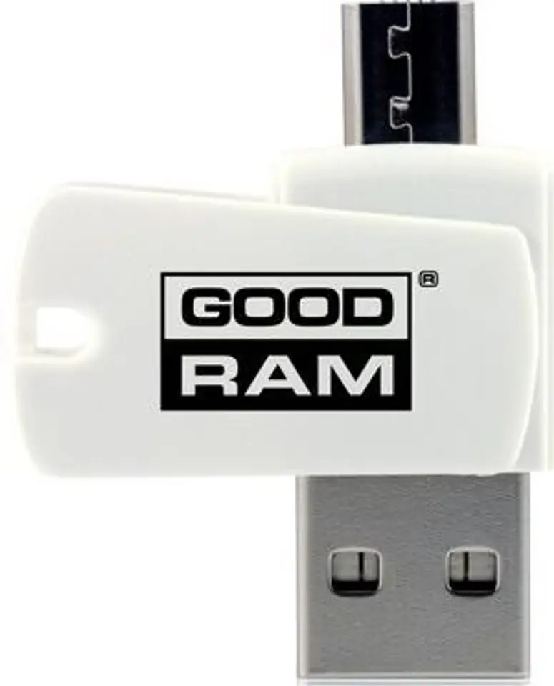 ⁨GOODRAM CARD READER microSD/SDHC USB 2.0/microUSB⁩ at Wasserman.eu