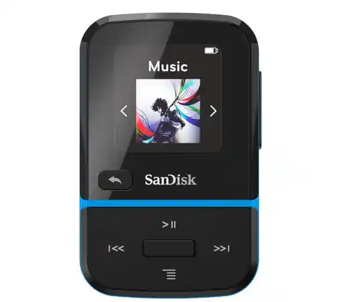 ⁨SANDISK MP3 CLIP SPORT GO 32GB Niebieski⁩ w sklepie Wasserman.eu