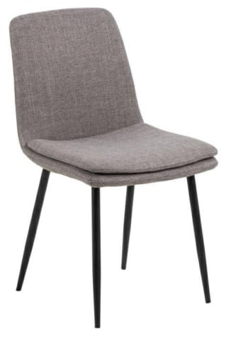 ⁨Krzesło Becca szare tkanina Basel 34FR⁩ w sklepie Wasserman.eu
