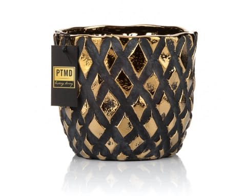 ⁨PTMD_Doniczka JUNEY złota - M⁩ w sklepie Wasserman.eu