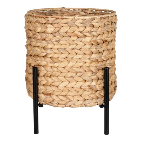 ⁨Kwietnik/ osłonka Antas naturalna/  czarna⁩ w sklepie Wasserman.eu