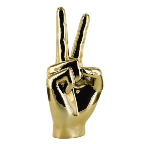 ⁨Dekoracja, figurka Dłoń Victoria złota⁩ w sklepie Wasserman.eu