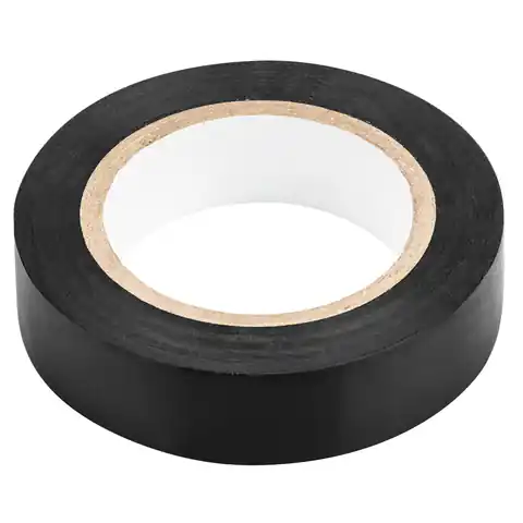 ⁨Black insulating tape 15 mm x 0.13 mm x 10m⁩ at Wasserman.eu