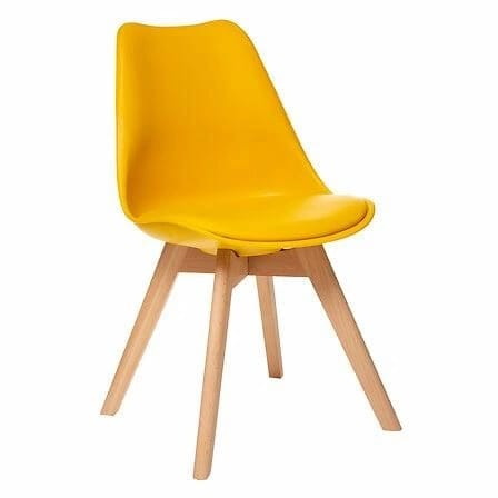 Upholstered chair Baya yellow at Wasserman.eu