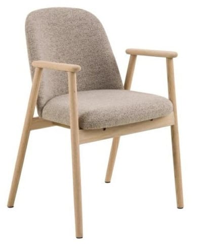 ⁨Krzesło Leo beżowe/ dąb Monza 60⁩ w sklepie Wasserman.eu