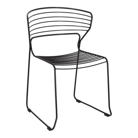 ⁨Krzesło Hilly czarne⁩ w sklepie Wasserman.eu