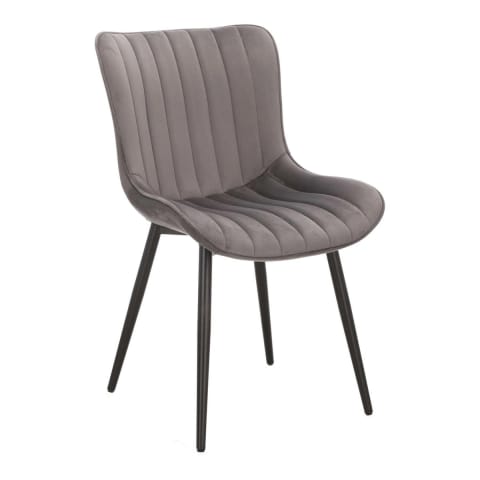 ⁨Krzesło Roxino VIC szare pasy pionowe⁩ w sklepie Wasserman.eu