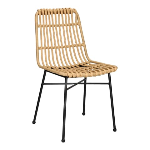 ⁨Krzesło Surabaya naturalne/czarne nogi⁩ w sklepie Wasserman.eu