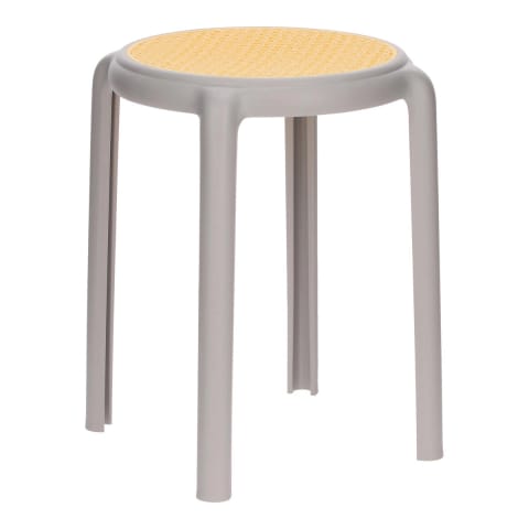 ⁨Stołek Zula szary⁩ w sklepie Wasserman.eu