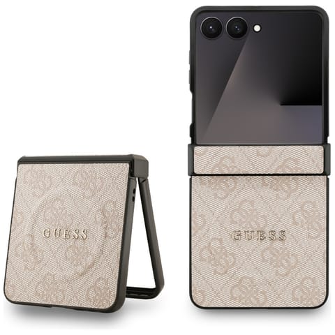 ⁨Etui Guess 4G Classic MagSafe do Samsung Galaxy Z Flip7 różowy⁩ w sklepie Wasserman.eu