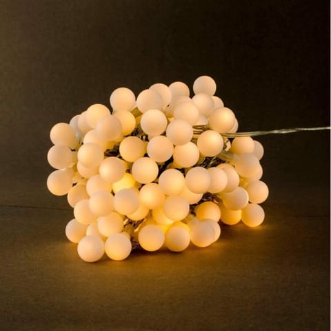 ⁨Światełka lampki kulki wewnętrzne/ zewnętrzne 71 LED Białe Ciepłe, 2 tryby LAMP46⁩ w sklepie Wasserman.eu