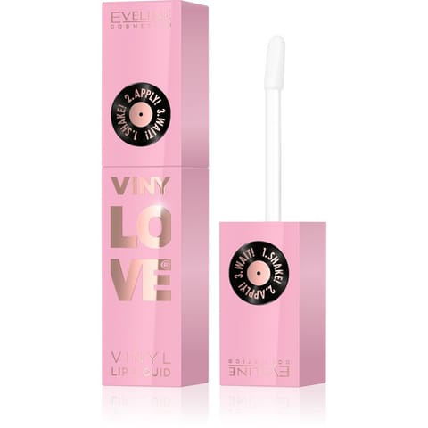 ⁨EVELINE KOL Pomadka w płynie VINYLOVE 01 PINKY⁩ w sklepie Wasserman.eu