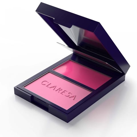⁨CLARESA Palette Creamy & Pressed Blush Kremowo-pudrowa paleta do konturowania Róż 01 Awesome Blossom 8,5 g⁩ w sklepie Wasserman.eu