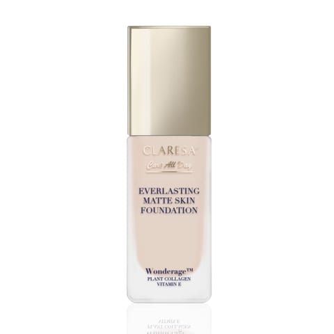 ⁨CLARESA Care All Day Everlasting Matte Skin Foundation Podkład matująco-wygładzający 02 Light Beige 32 ml⁩ w sklepie Wasserman.eu