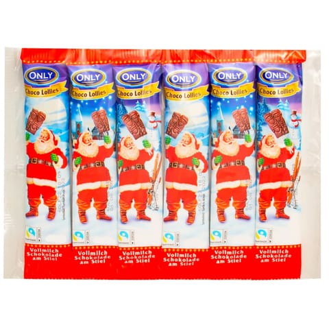 ⁨Only Lizaki Czekoladowe Świąteczne Bożonarodzeniowe 6 x 13 g⁩ w sklepie Wasserman.eu