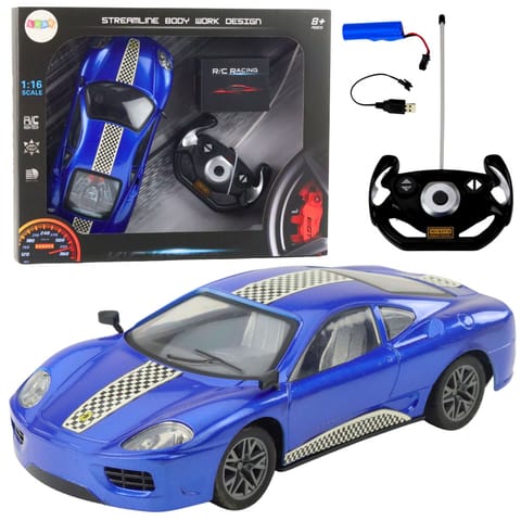 ⁨Auto Sportowe Zdalnie Sterowane RC Światła Niebieski 1:16⁩ w sklepie Wasserman.eu