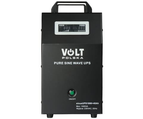⁨ZASILACZ UPS SINUS-UPS-1000+45AH 1000 VA VOLT Polska⁩ w sklepie Wasserman.eu
