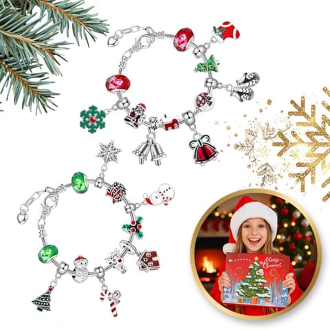 ⁨Kalendarz adwentowy zestaw biżuterii Bransoletka z zawieszkami odliczanie KSN206⁩ w sklepie Wasserman.eu