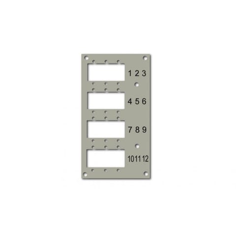 ⁨Panel do przełącznicy DIN EFB 53705.1V3, 12x SC Simplex/LC Duplex⁩ w sklepie Wasserman.eu