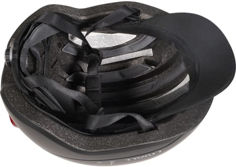 ⁨Kask miejski 57-61 cm światła LED czujnik upadku SOS czarny⁩ w sklepie Wasserman.eu