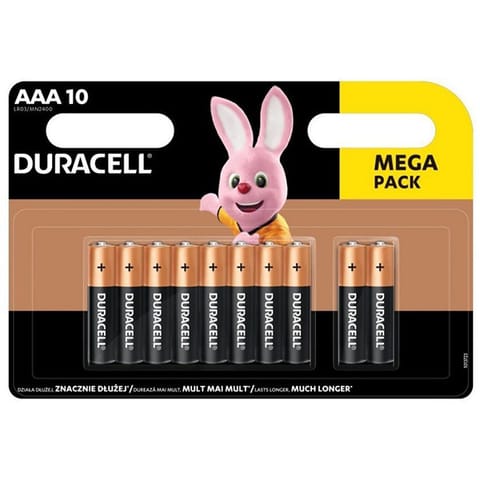 ⁨Duracell BASIC Jednorazowa alkaliczna baterie AAA, 10-pack⁩ w sklepie Wasserman.eu