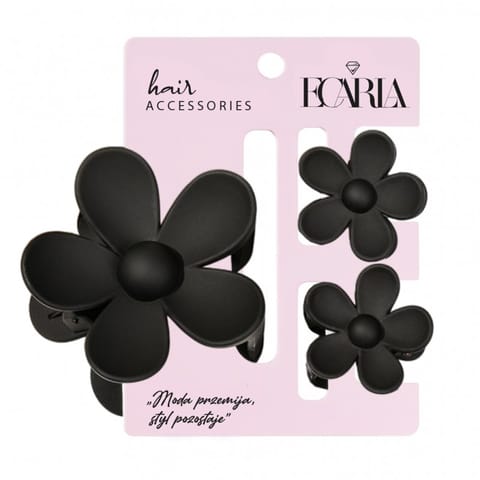 ⁨Zestaw spinek do włosów klamer 3w1, kwiat XL + 2 szt. mini spinek SP436⁩ w sklepie Wasserman.eu