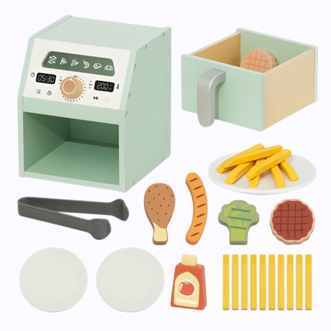 ⁨TOOKY TOY Drewniany Air Fryer Frytkownica Beztłuszczowa⁩ w sklepie Wasserman.eu