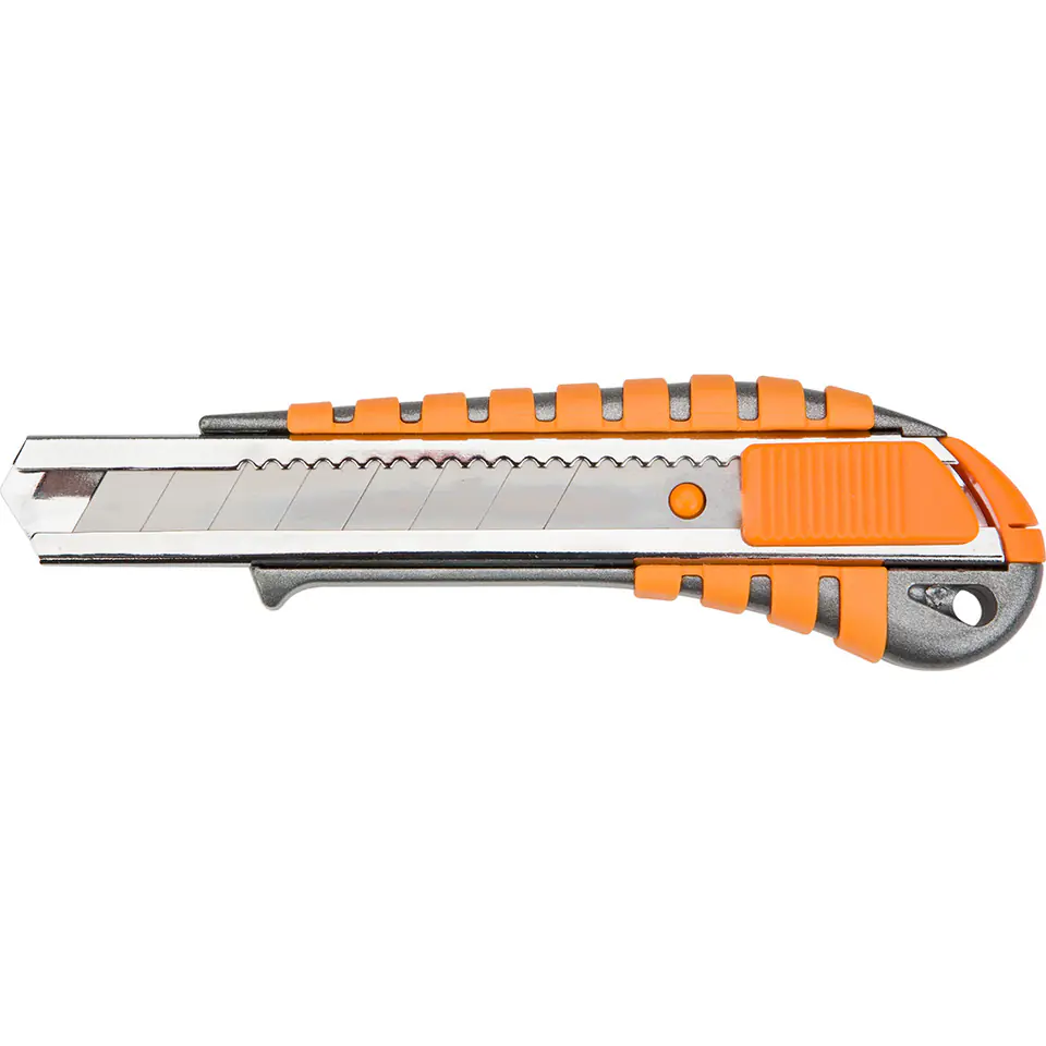 ⁨Nóż z ostrzem łamanym 18 mm, metalowy korpus⁩ w sklepie Wasserman.eu