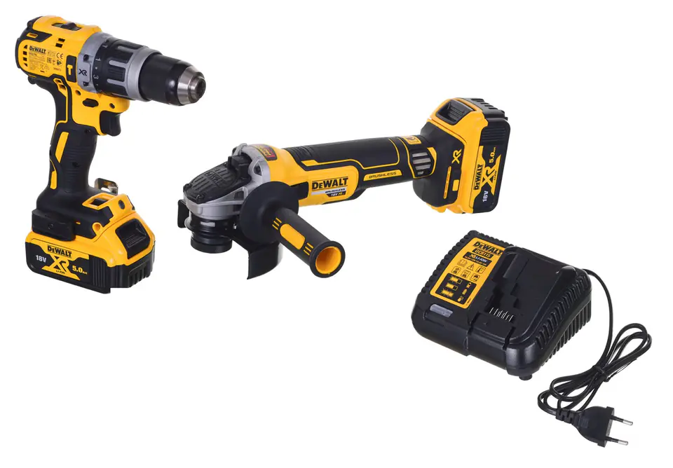 Zestaw COMBO 18V DCD796, DCG405 + 2x5,0Ah DCK208 w sklepie Wasserman.eu