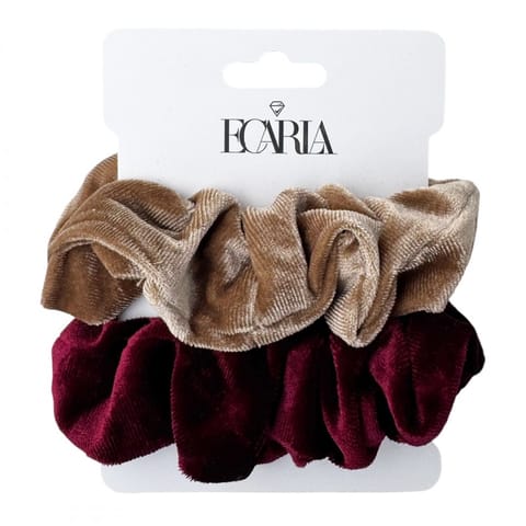 ⁨Zestaw 2 welurowych gumek do włosów, frotki GUM194⁩ w sklepie Wasserman.eu