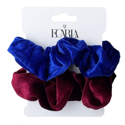 ⁨Zestaw 2 welurowych gumek do włosów, frotki GUM195⁩ w sklepie Wasserman.eu