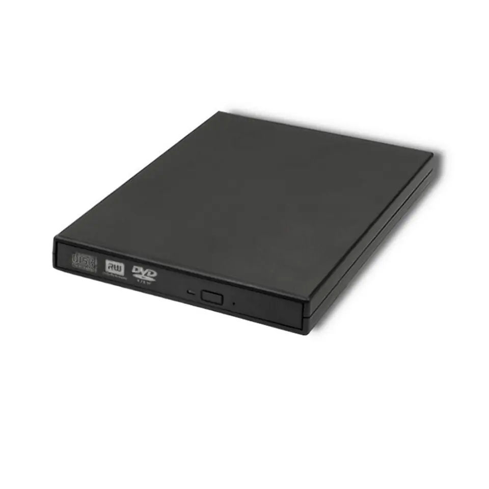 ⁨Qoltec 51858 External DVD-RW recorder |USB 2.0|Black⁩ at Wasserman.eu