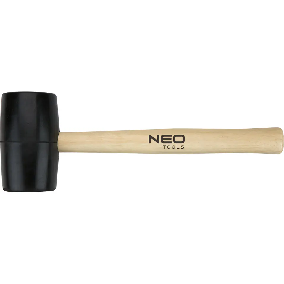 ⁨Rubber hammer 58 mm/450 g, wooden shaft⁩ at Wasserman.eu