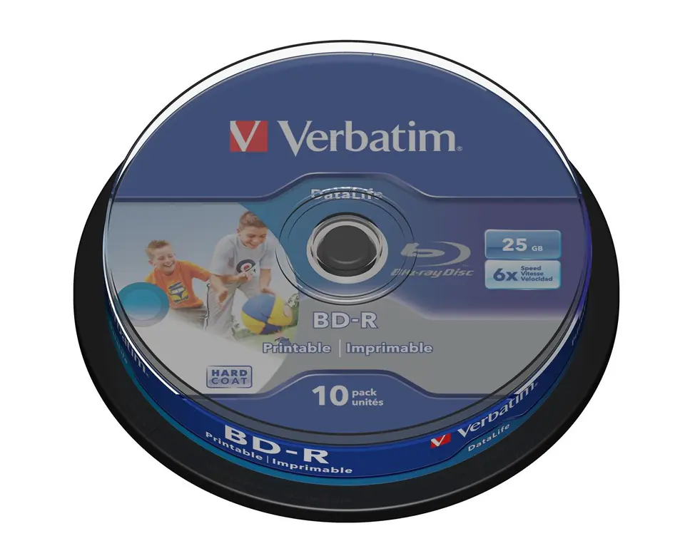 ⁨Płyta BDR Verbatim 43804 (25GB; 6x; 10szt.; Cake)⁩ w sklepie Wasserman.eu