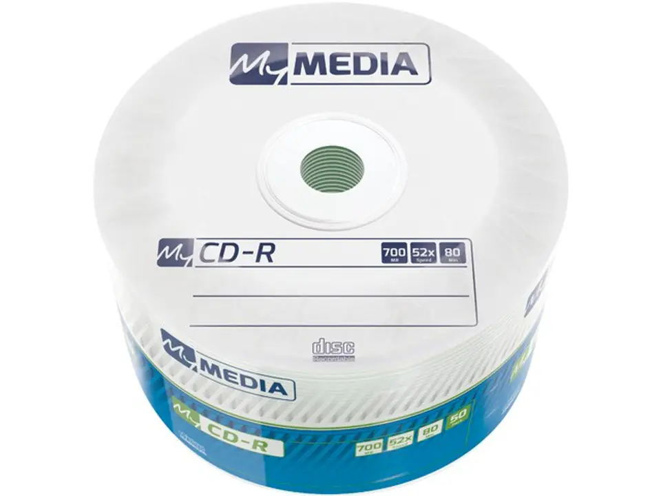 ⁨My Media CD-R 700 MB Wrap 50 pc(s)⁩ at Wasserman.eu