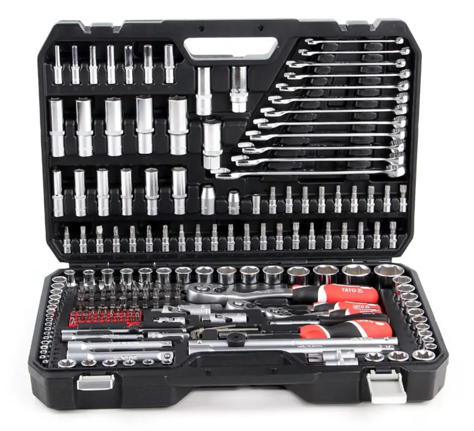 ⁨YATO YT-38841 1/4", 3/8", 1/2" Socket wrench set⁩ at Wasserman.eu