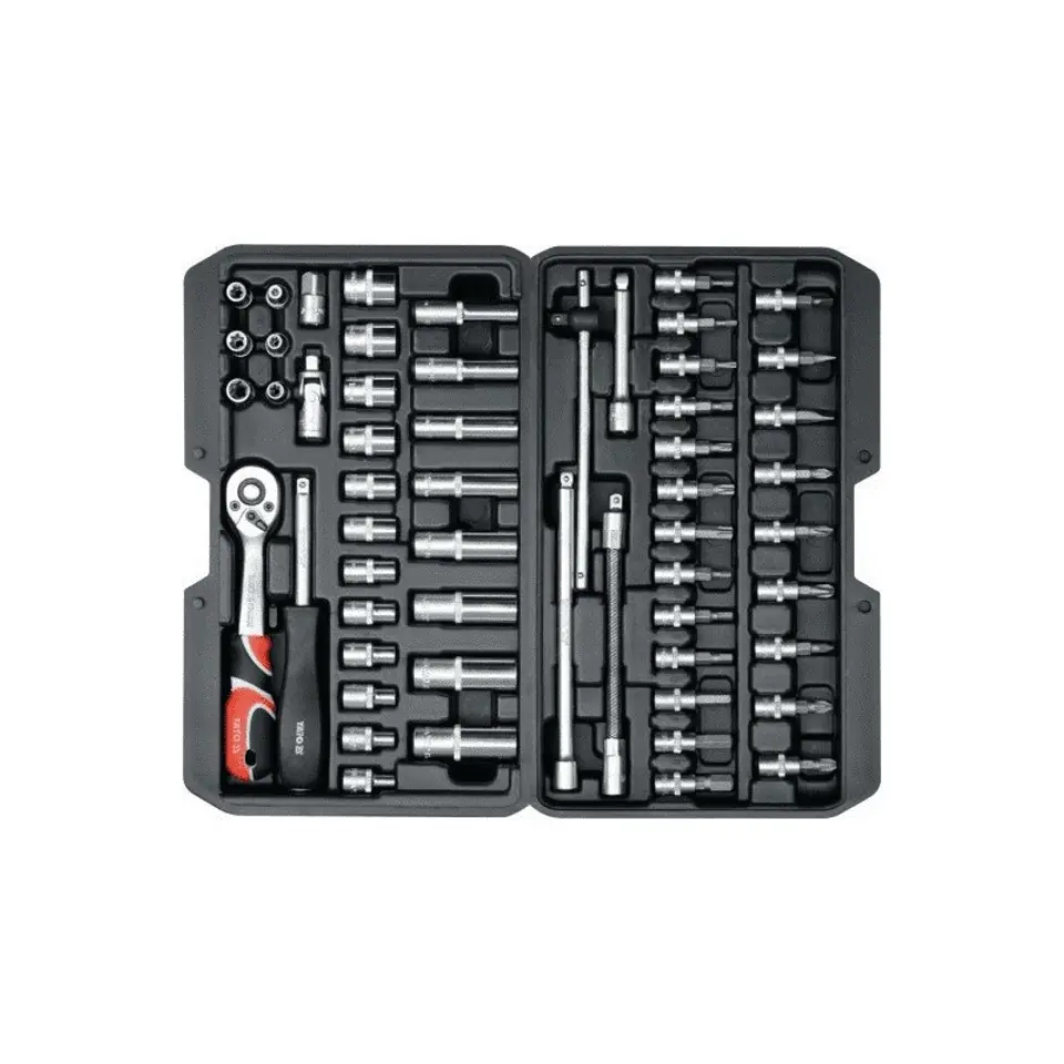 ⁨Wrench set YATO 56 pcs 1/4" 14501⁩ at Wasserman.eu