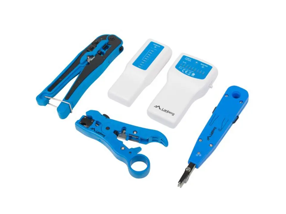 ⁨Lanberg NT-0302 cable crimper Tool set Multicolour⁩ at Wasserman.eu