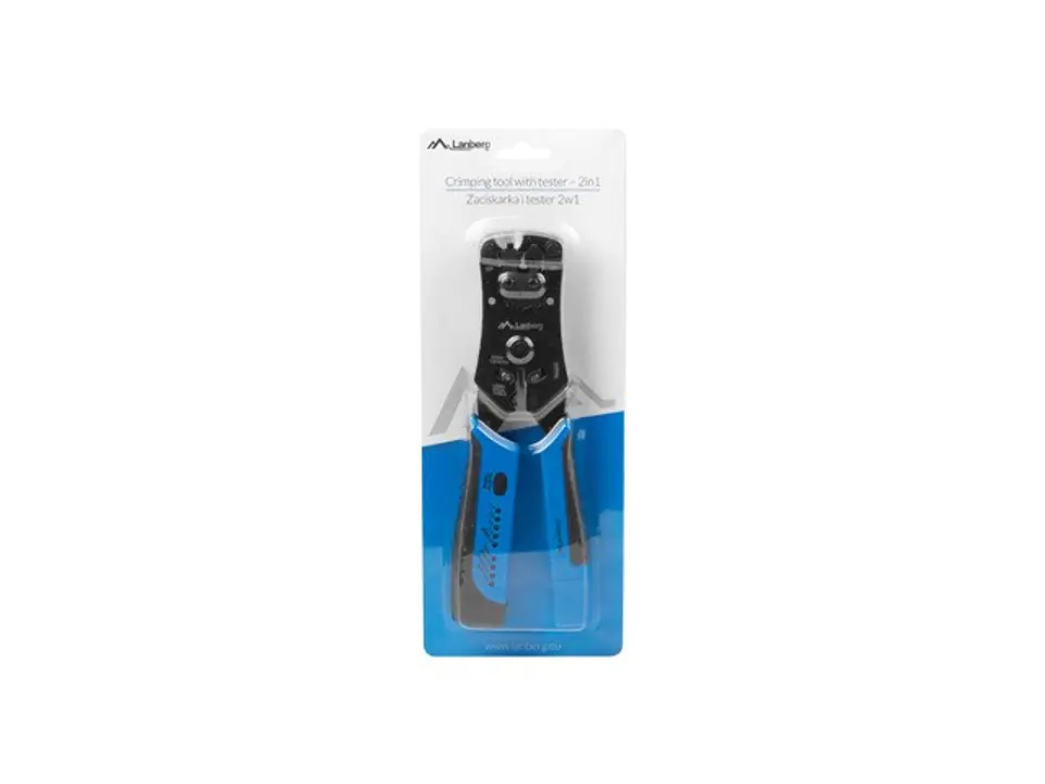 ⁨Lanberg NT-0203 cable crimper Crimping tool Black, Blue⁩ at Wasserman.eu