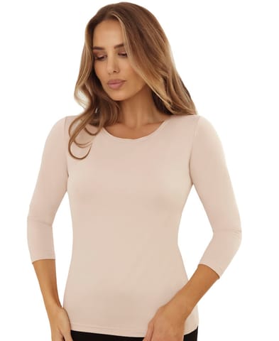 ⁨BLUZKA EMILI INA BEŻ (kolor beż, rozmiar XL)⁩ w sklepie Wasserman.eu