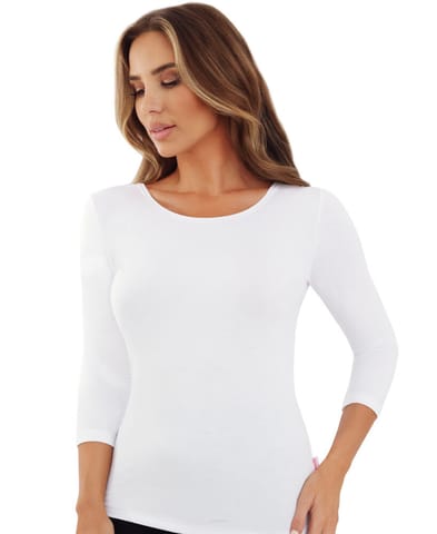 ⁨BLUZKA EMILI INA BIAŁY (kolor biały, rozmiar M)⁩ w sklepie Wasserman.eu