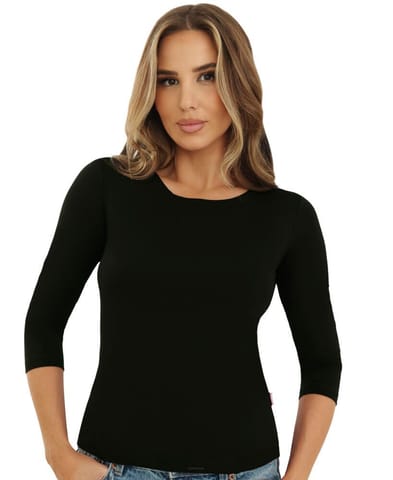 ⁨BLUZKA EMILI INA PLUS CZARNY (kolor czarny, rozmiar XXL)⁩ w sklepie Wasserman.eu