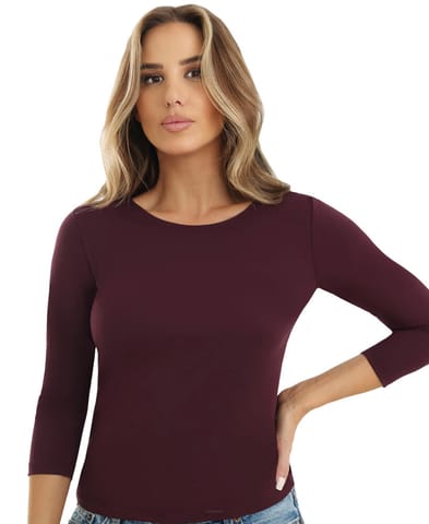 ⁨BLUZKA EMILI INA WIŚNIOWY (kolor wiśniowy, rozmiar M)⁩ w sklepie Wasserman.eu