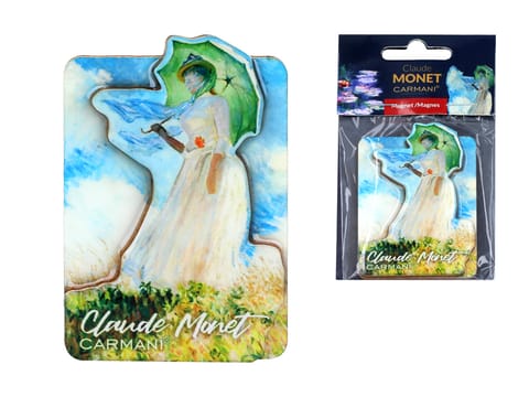 ⁨Magnes - C. Monet, Kobieta z parasolem (CARMANI)⁩ w sklepie Wasserman.eu