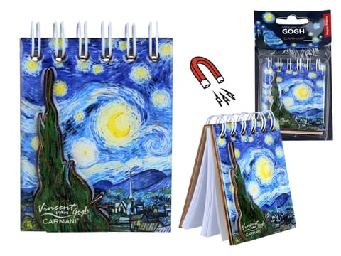 ⁨Notes magnetyczny - V. van Gogh, Gwiaździsta Noc (CARMANI)⁩ w sklepie Wasserman.eu