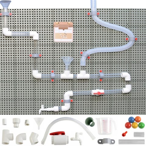 ⁨MASTERKIDZ System Rur Do Tablicy STEM 84 Elementów Tor Wodny Kulkowy⁩ w sklepie Wasserman.eu